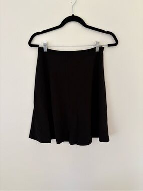 Theory Black A-Line Knee Length Skirt Women’s 4